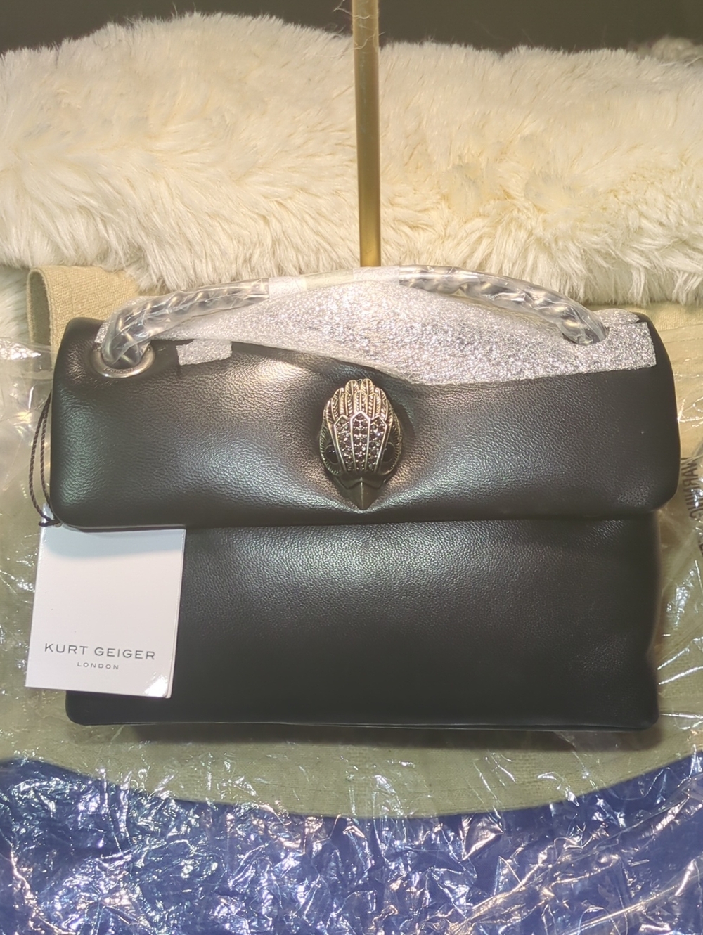 Kurt Geiger London Mini Kew Convertible Leather Crossbody/Shoulder Bag NWT $125